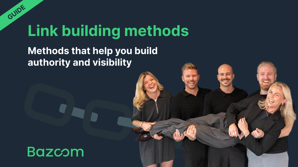 Link building methods with bazoom