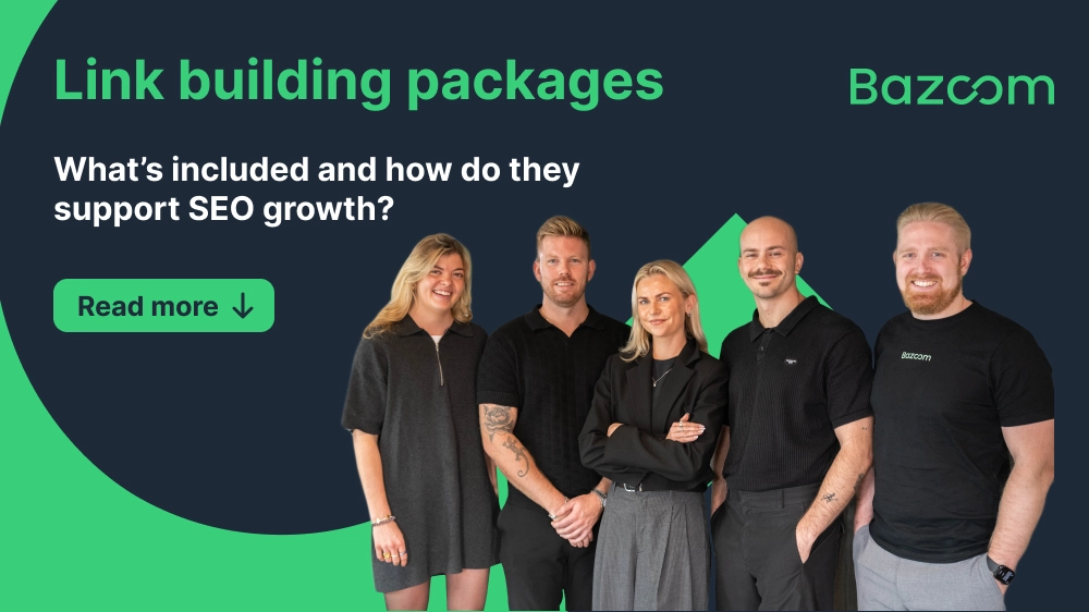 How do packages for link building work?